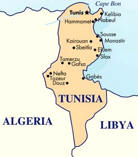 Map of Tunisia